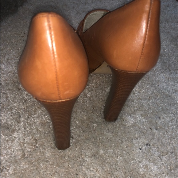 Michael Kors work platform heels size 6.5 brown - Picture 4 of 5